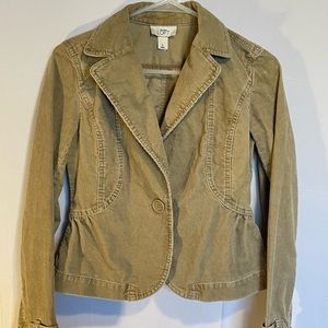 Loft jean brown blazer size 0 hardly ever used in great condition